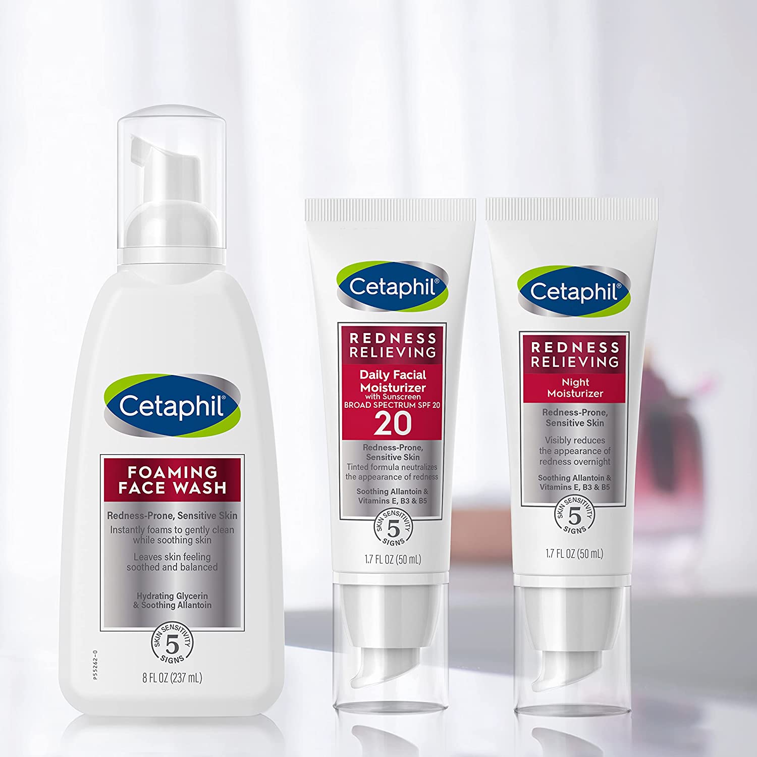 CETAPHIL Redness Relieving Daily Facial Moisturizer SPF 20, 1.7 fl oz, Broad spectrum Sunscreen, Neutral Tint, For Redness-Prone Skin - Image 10